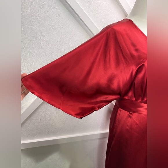 Reformation Red Silk Midi Dress - Picture 5 of 16